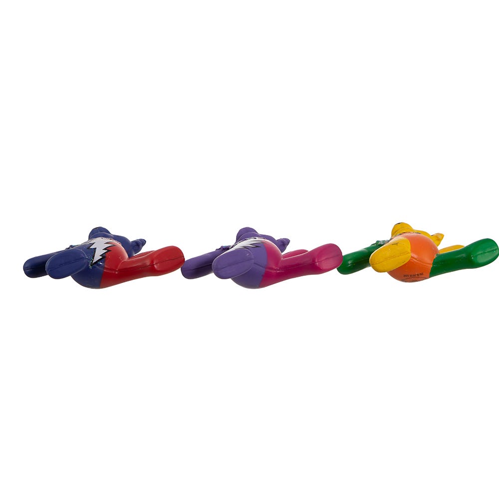 Kurt Adler Grateful Dead Bear Ornament Set, 3-Piece Set